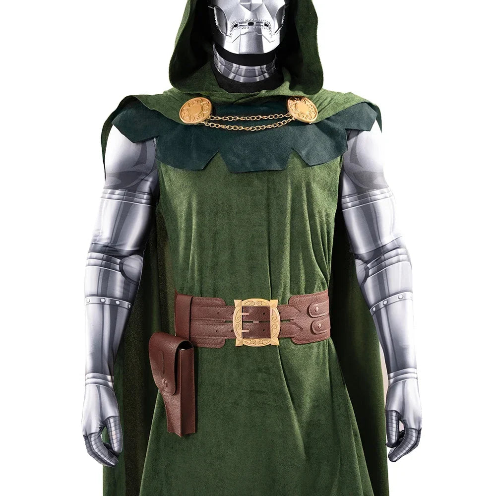 Doctor Doom Cosplay Costume Set Cloak Mask Halloween 2025 - Tophatter Daily Deals