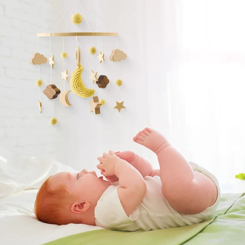 Hot Air Balloon Crib Mobile Newborn Sensory Toys Soothing - Tophatter Daily Deals