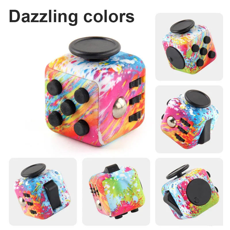 Fidget Cube Stress Relief Toy Sensory Dice For Focus - Tophatter Daily Deals