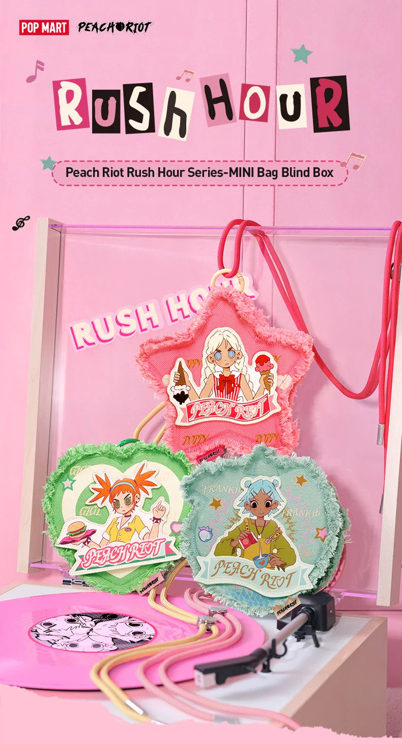 Genuine Pop Mart Peach Riot Rush Hour Series - Mini Bag Blind Box Figure Anime - Tophatter Daily Deals