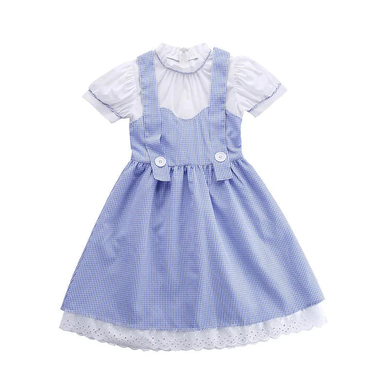 Dorothy Blue Gingham Dress Costume Halloween 2025 Cosplay - Tophatter Daily Deals