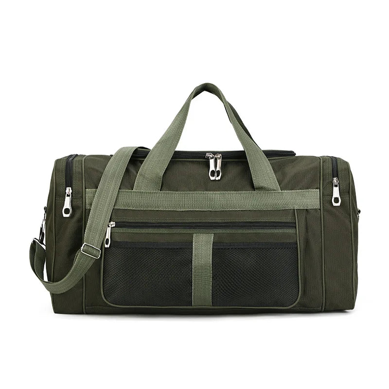 Travel Duffel Nylon Bag for Men and Women (Green) Luggage & Bags > Duffel Bags > Gym Duffel Bags - Tophatter Daily Deals