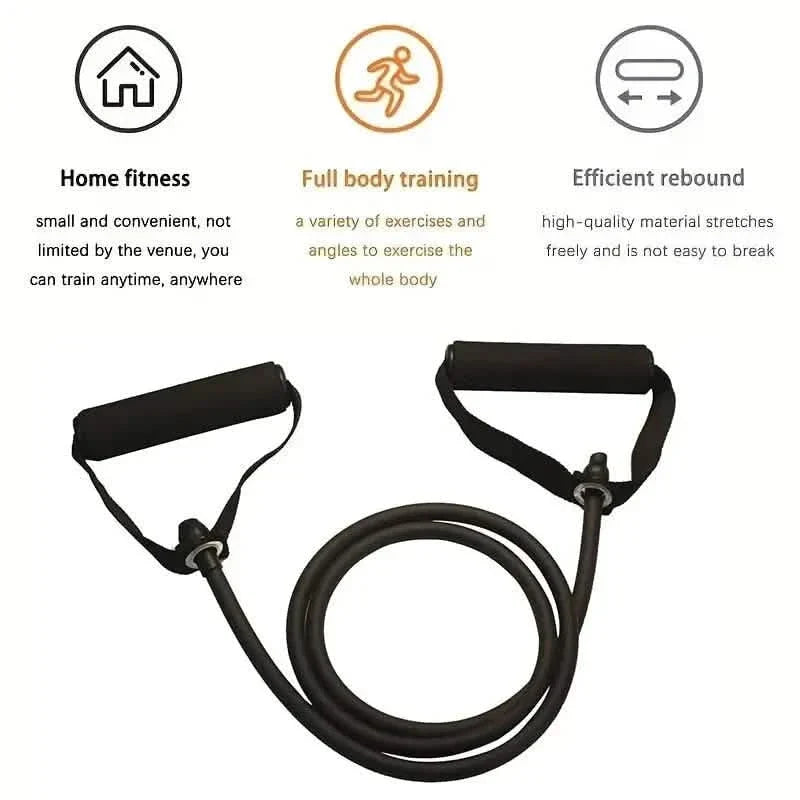 Workout Resistance Bands With Handles Fitness & Exercise - Tophatter Daily Deals