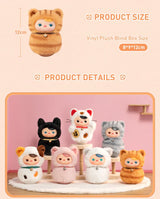 Genuine Pop Mart Pucky Roly-Poly Kitty Series - Vinyl Plush Blind Box Animals - Tophatter Daily Deals