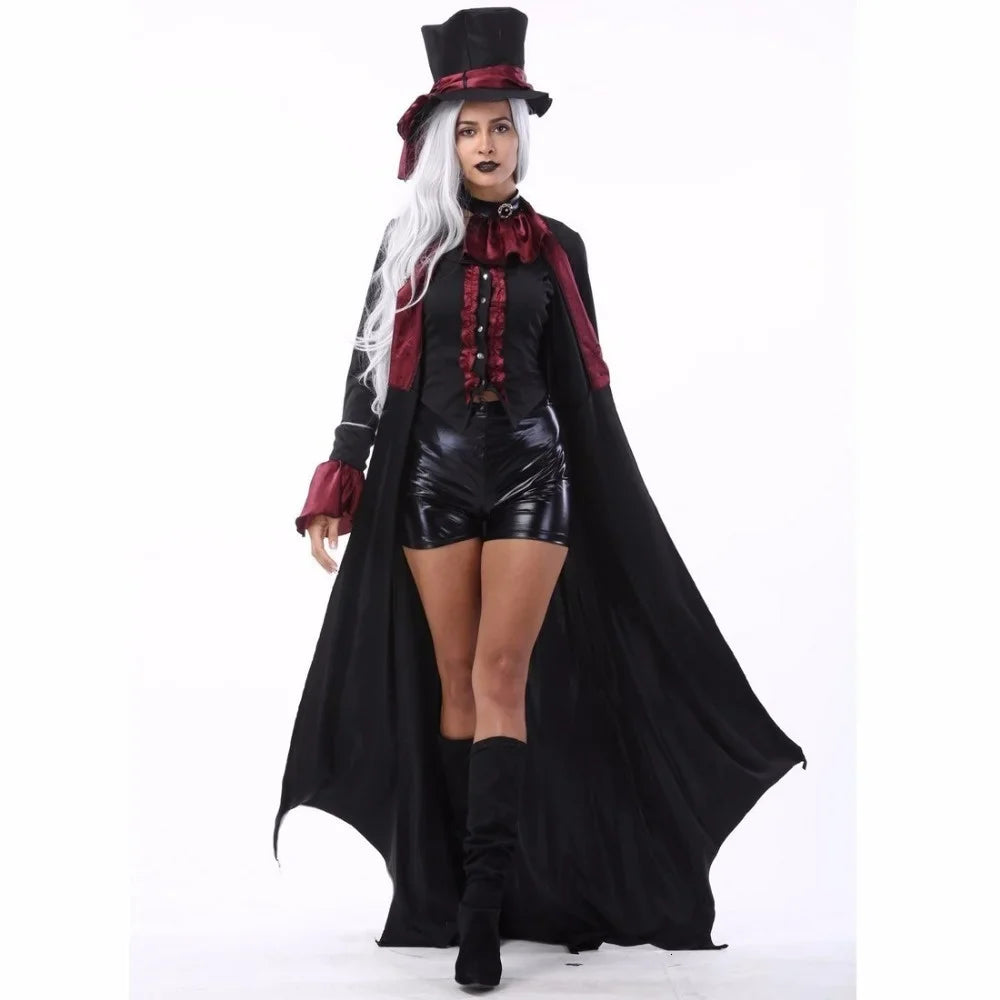 Vampire Costume Set Gothic Couple Halloween 2025 Cosplay - Tophatter Daily Deals