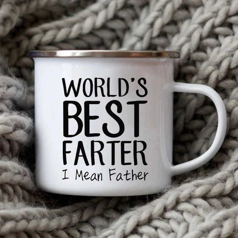 Dad Nutritional Facts Coffee Mug Enamel Cup for Papa Daddy Stepdad Father’s Day Gift Best Dad Ever Cups Dad Gifts From Kids - Tophatter Daily Deals