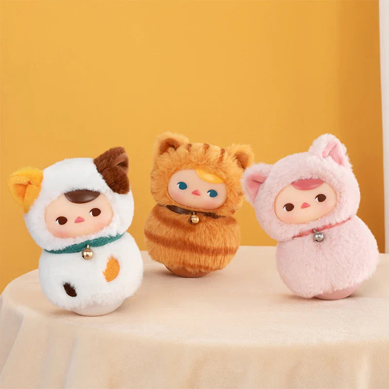 Genuine Pop Mart Pucky Roly-Poly Kitty Series - Vinyl Plush Blind Box Animals - Tophatter Daily Deals