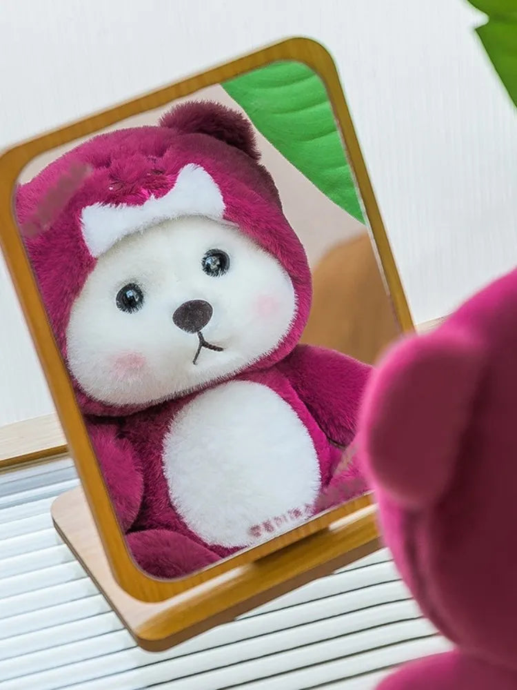 Cute Rose Red Bear Plush Toy Animals - Tophatter Daily Deals