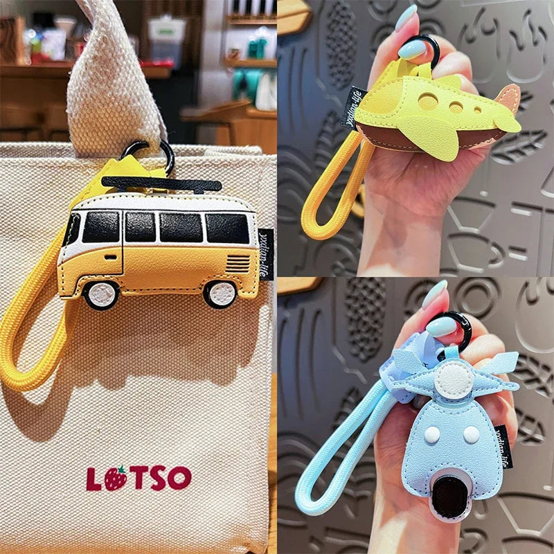 Leather Keychain Handmade Transportation Charm Gift 2025 - Tophatter Daily Deals