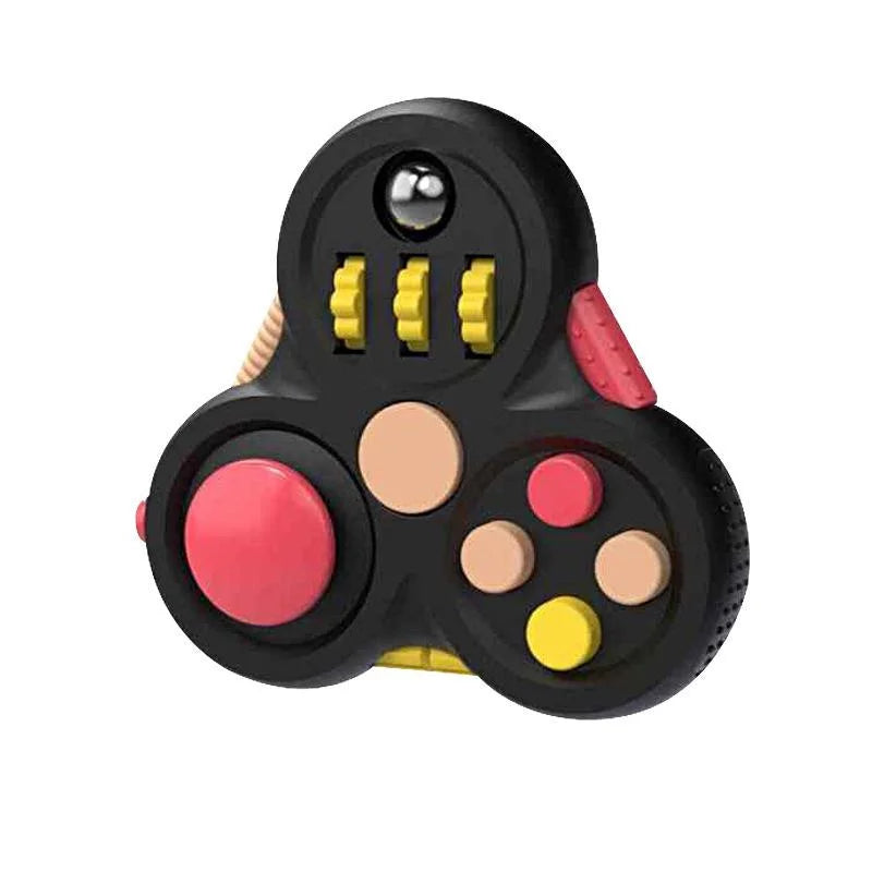 Fidget Toy Rotating Magic Spinner Calming Focus 2025 Black - Tophatter Daily Deals