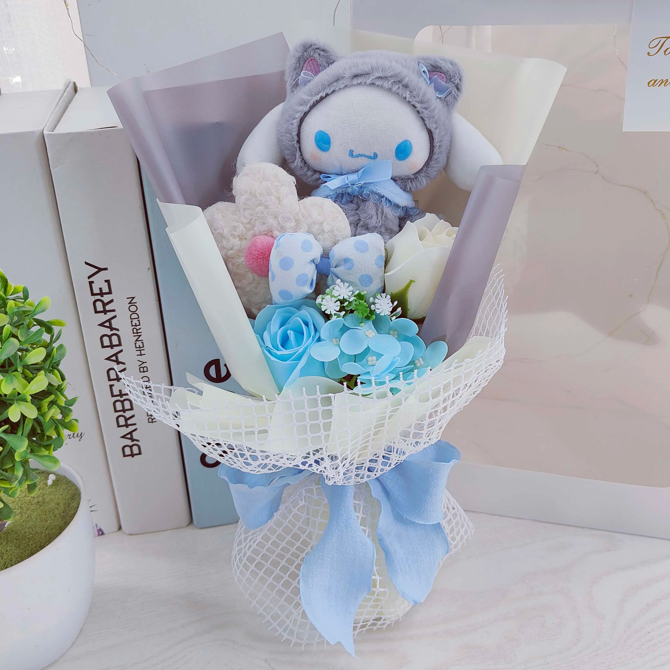 Sanrio Plush Flower Bouquet Flowers - Tophatter Daily Deals