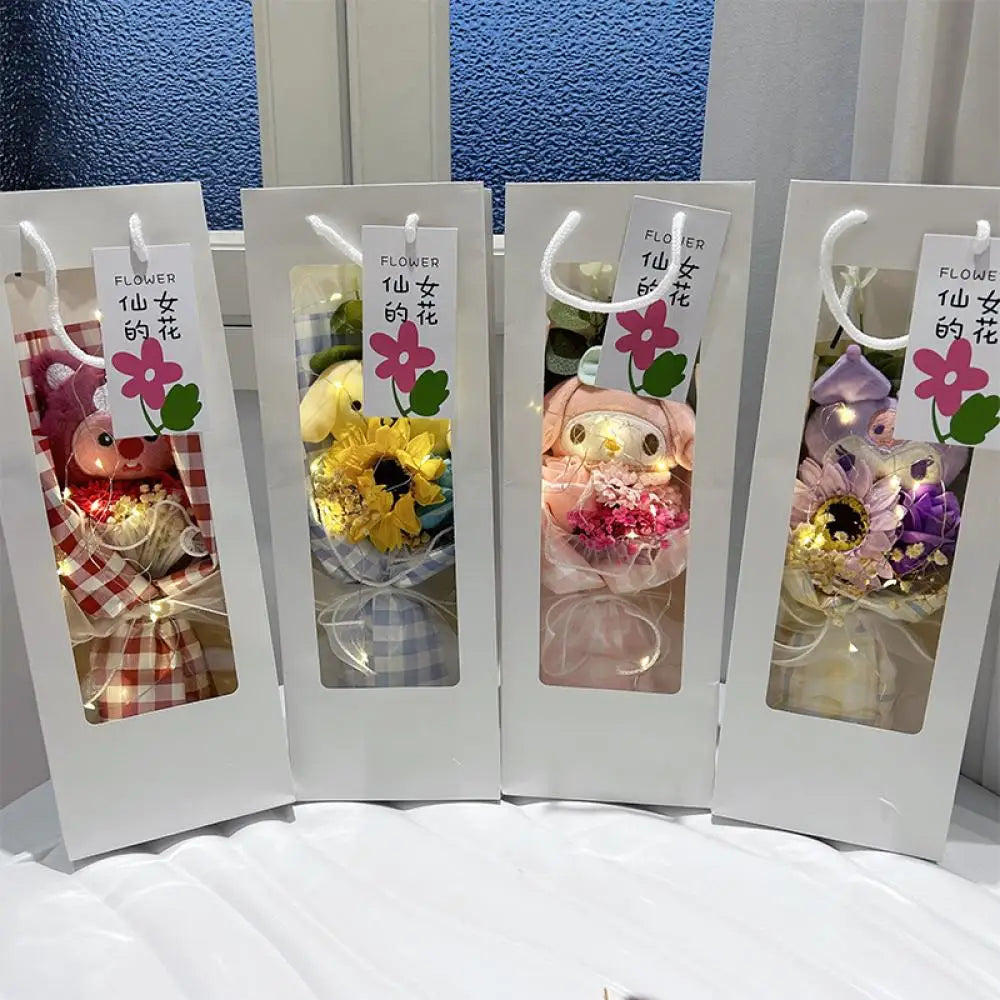 Sanrio Plush Bouquet Hello Kitty Kuromi Cinnamoroll My Melody Flowers - Tophatter Daily Deals