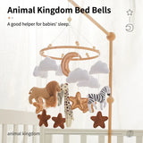 Wooden Felt Animal Crib Mobile With Soothing Calming Music - Tophatter Daily Deals