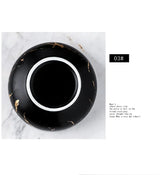 Marble Ceramic Bowl Set Nordic Tableware Minimalist - Tophatter Daily Deals
