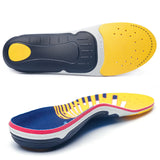 Plantar Fasciitis Insoles High Arch Orthotic Shoe Inserts Plantar Fascia Insole 127G2-Yellow - Tophatter Daily Deals