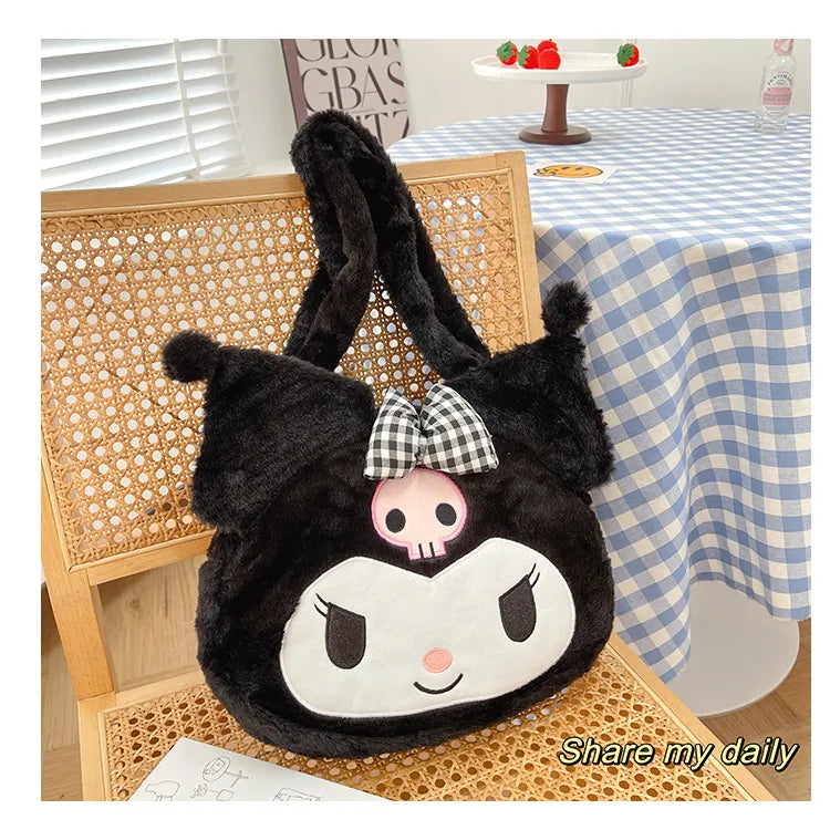 Sanrio Plush Cinnamoroll My Melody Kuromi Tote Shoulder Bag Anime - Tophatter Daily Deals