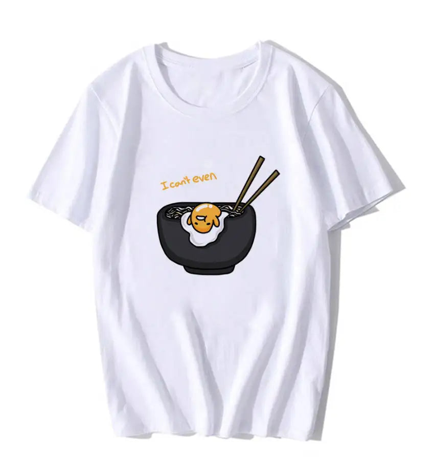Sanrio Gudetama Lazy Egg T-shirt Japanese Fried Egg Gudetama R Food - Tophatter Daily Deals