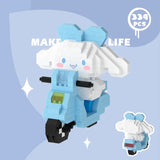 Sanrio Cinnamoroll Lego Building Block Figures On Bike Anime - Tophatter Daily Deals