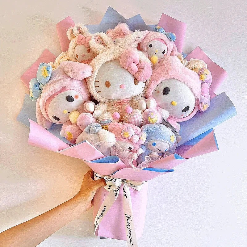 Sanrio Led Lights My Melody Plush Toy Bouquet Flowers - Tophatter Daily Deals