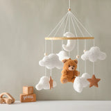 Baby Crib Mobile Wooden Nursery Newborn Sensory Toys - Tophatter Daily Deals