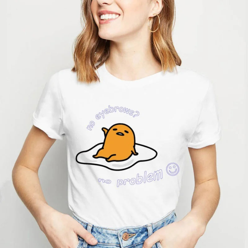 Sanrio Gudetama Lazy Egg T-shirt Japanese Fried Egg Food - Tophatter Daily Deals