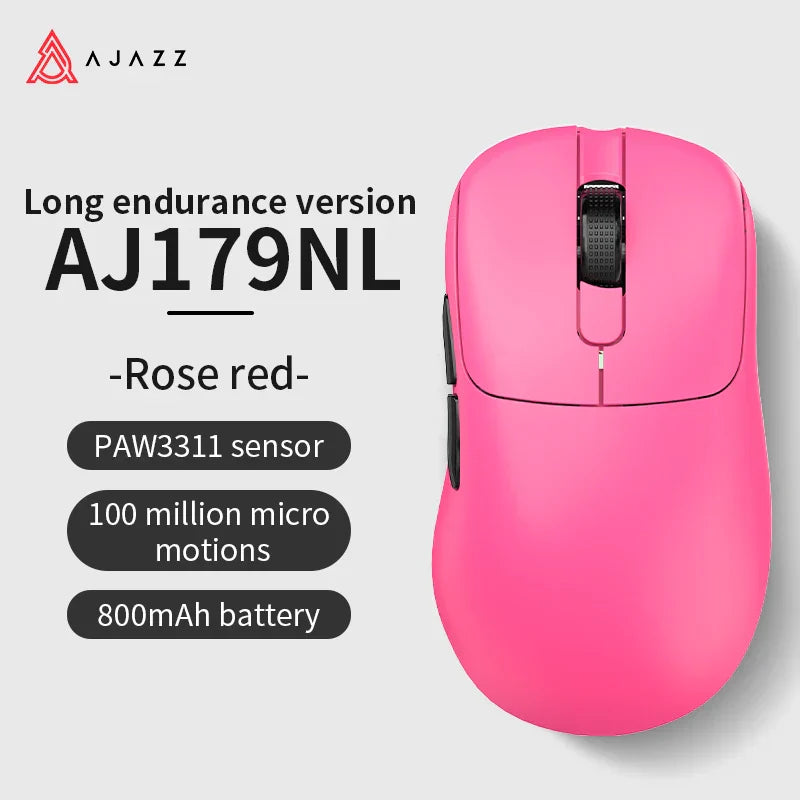 Gaming Mouse Magnetic Charging Ergonomic Lightweight Wireless AJ179NL-Pink-800mAh - Tophatter Daily Deals