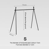 Foldable Camping Tripod Top Plate Rack Black Camp Furniture - Tophatter Daily Deals