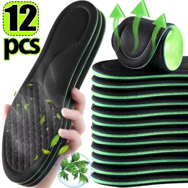 Memory Foam Orthopedic Insoles 12 Pack Antibacterial Plantar Fascia Insole - Tophatter Daily Deals