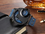 Quartz Sport Watch With Fabric Strap Irregular Alloy Case - Tophatter Daily Deals