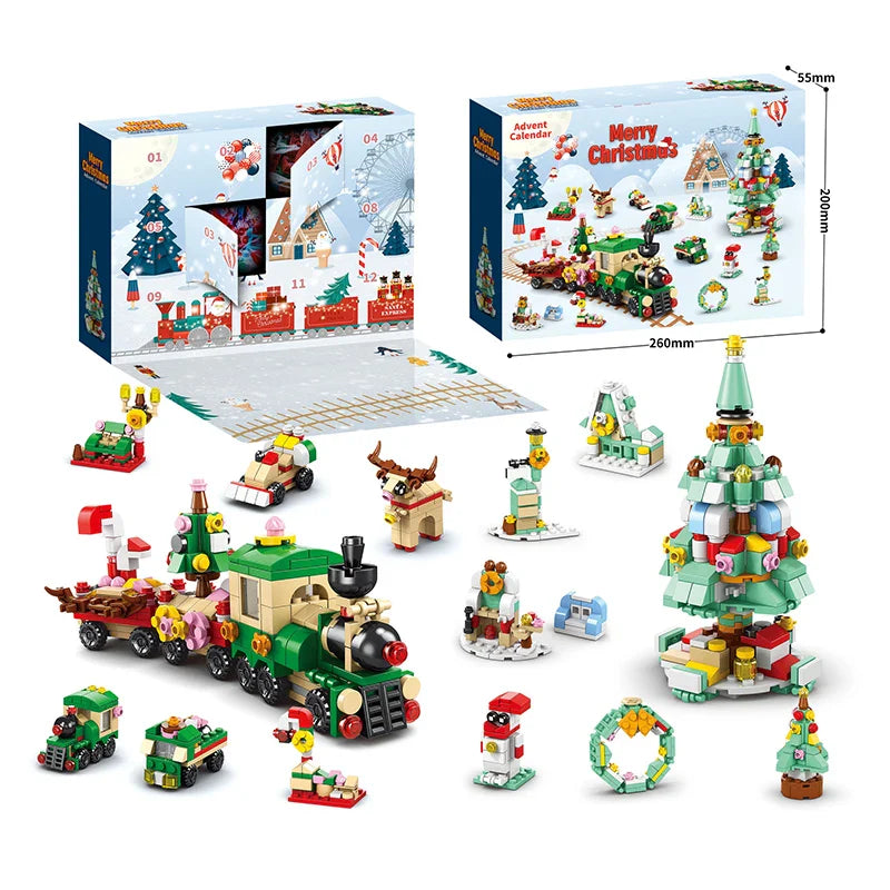Christmas Building Blocks Advent Calendar DIY Kit Kids - Tophatter Daily Deals