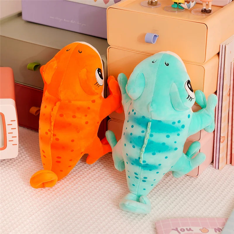 Plush Chameleon Pillow 30cm Cartoon Reptile Cozy Gift - Tophatter Daily Deals
