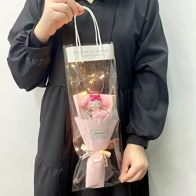 Sanrio Led Lights Plush Toy Bouquet My Melody Single Pink Flowers - Tophatter Daily Deals