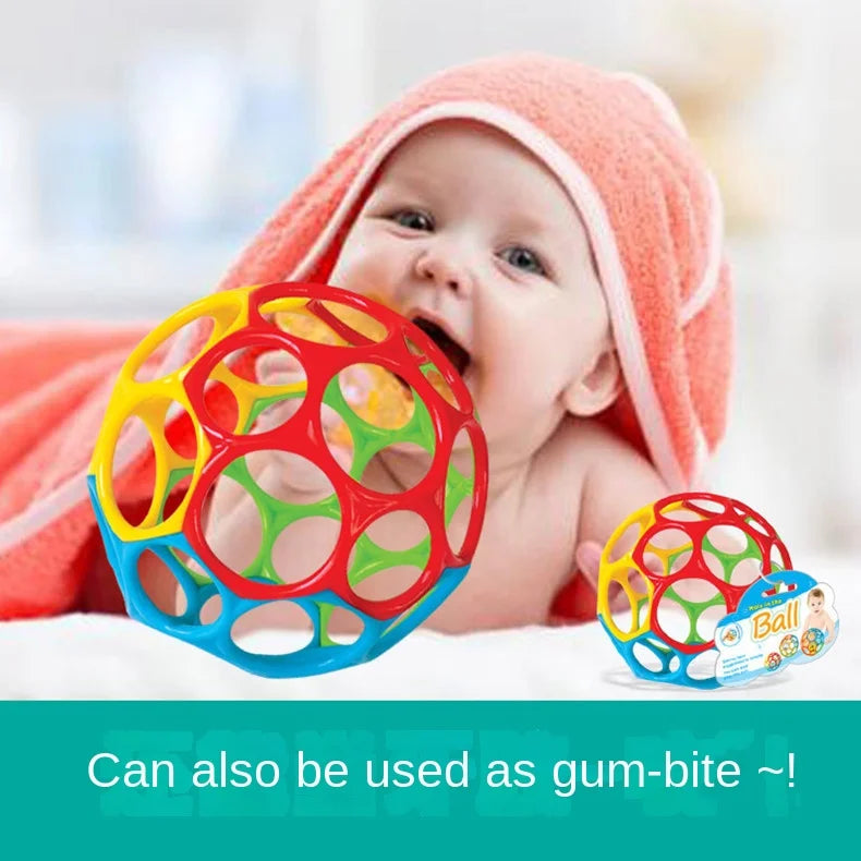 Baby Rattle Teether Ball Newborn Sensory Toys Soft Safe - Tophatter Daily Deals