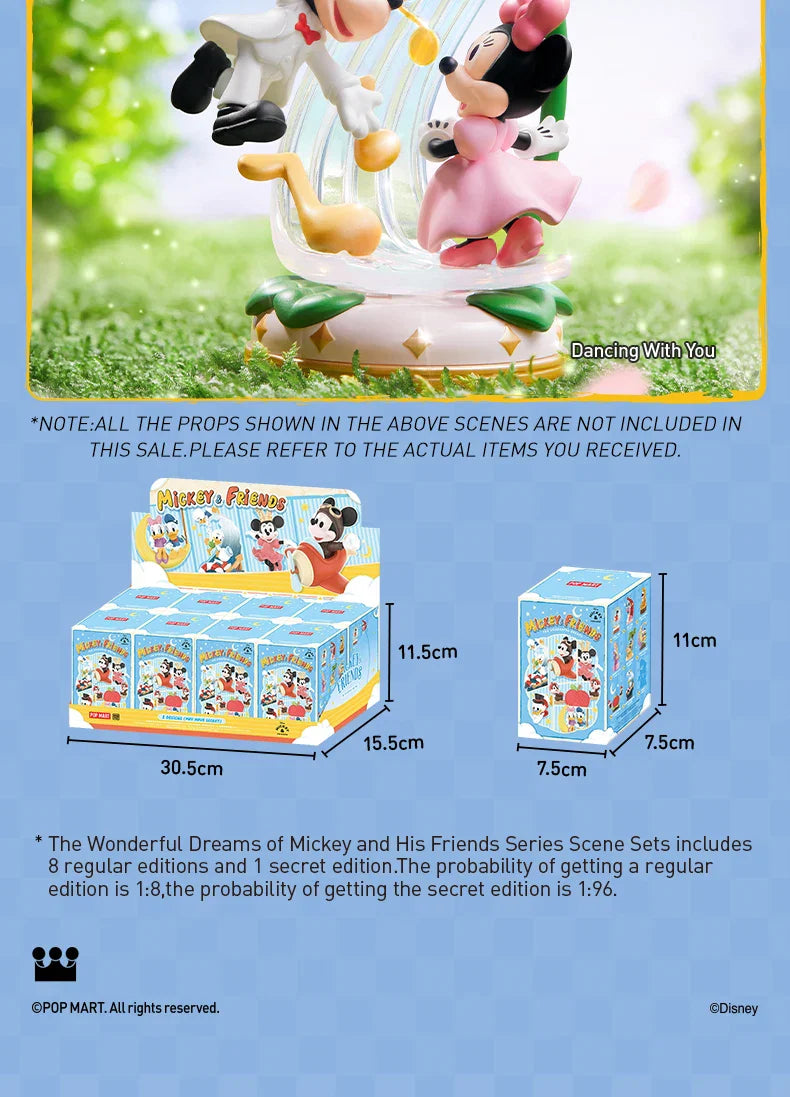 Genuine Pop Mart The Wonderful Dreams of Mickey and His Friends Series Scene Blind Box Figure Anime - Tophatter Daily Deals