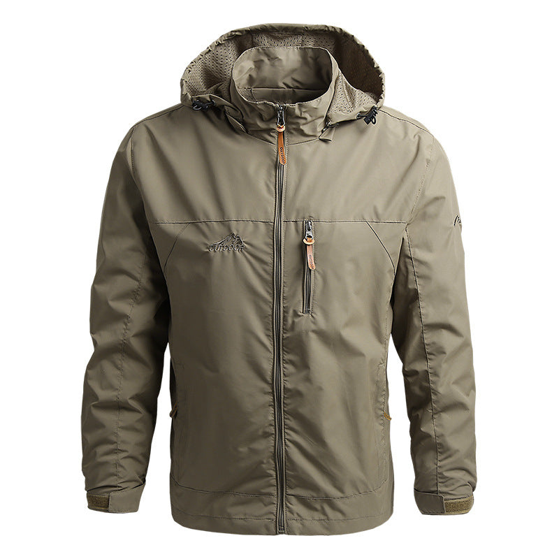 Waterproof Mens Tactical Jacket - Hooded, Lightweight - Tophatter Daily Deals