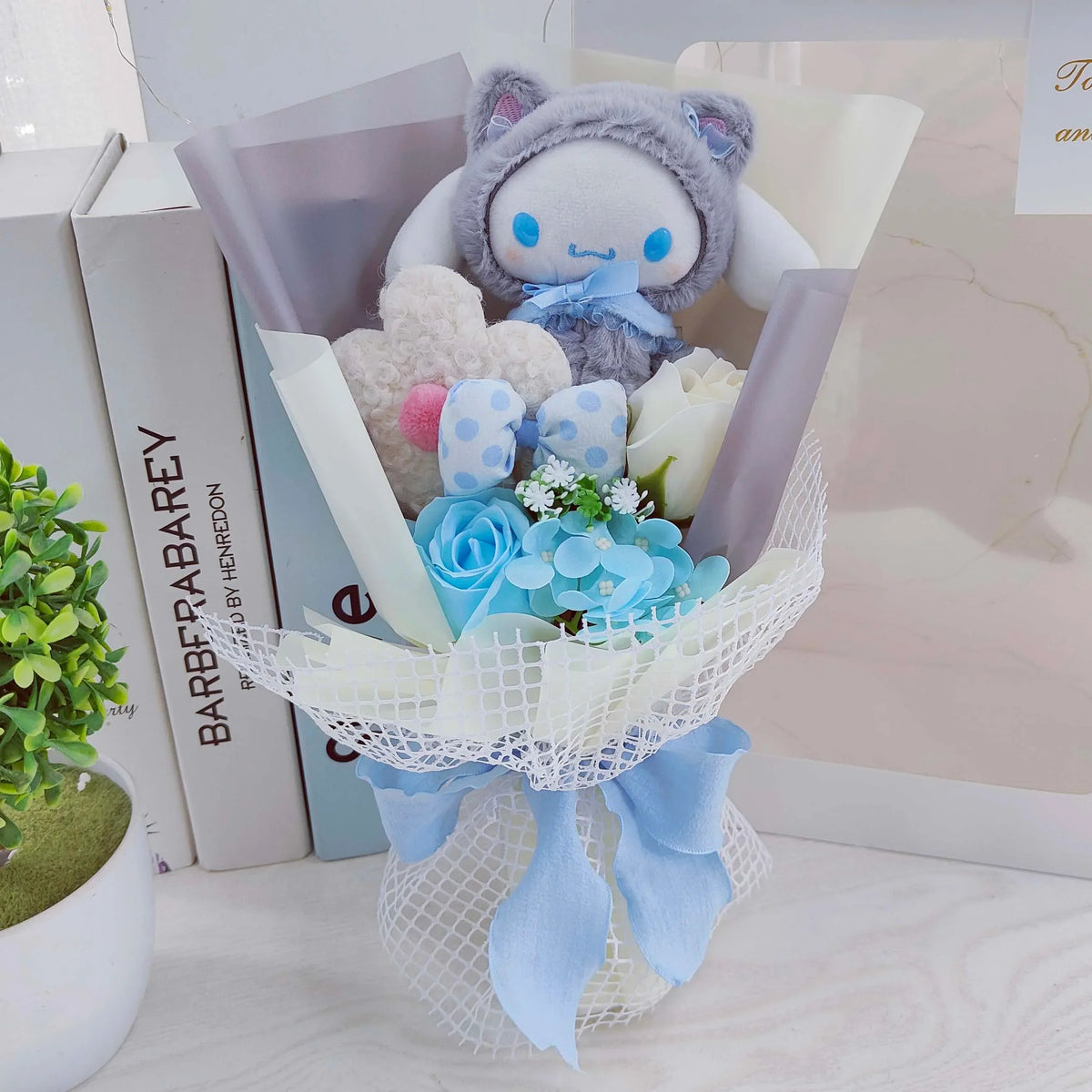 Sanrio Cinnamoroll Plush Flower Bouquet Flowers - Tophatter Daily Deals