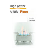 Seven Star 18000W Portable Gas Stove Silver Camp Cooking - Tophatter Daily Deals