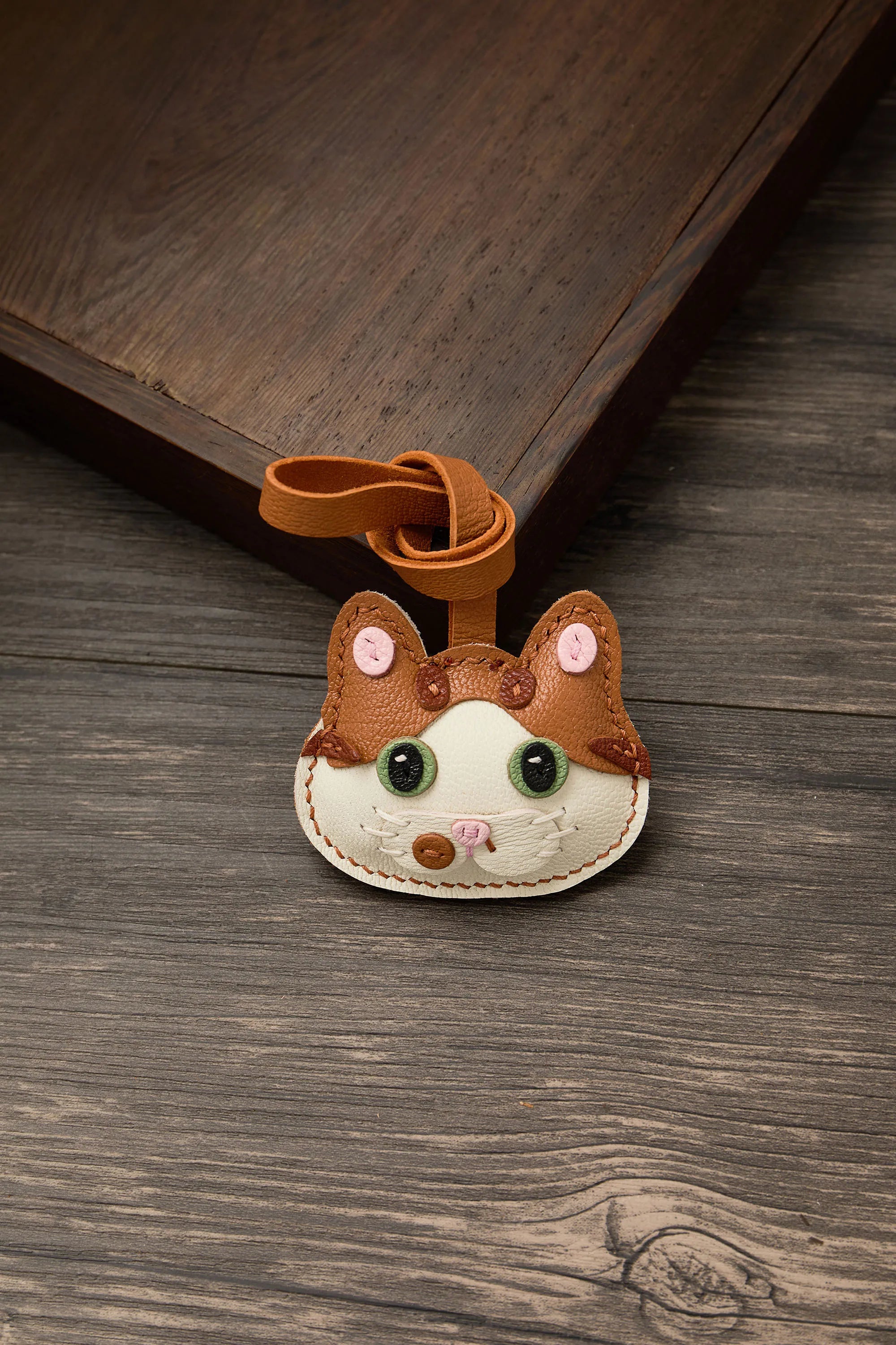 Leather Bag Charm No Face Keychain Black Cozy Cute Gift 14 - Tophatter Daily Deals