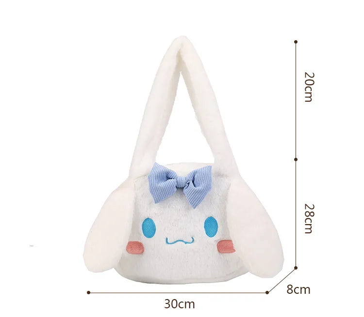 Sanrio Plush Cinnamoroll My Melody Kuromi Tote Shoulder Bag Anime - Tophatter Daily Deals