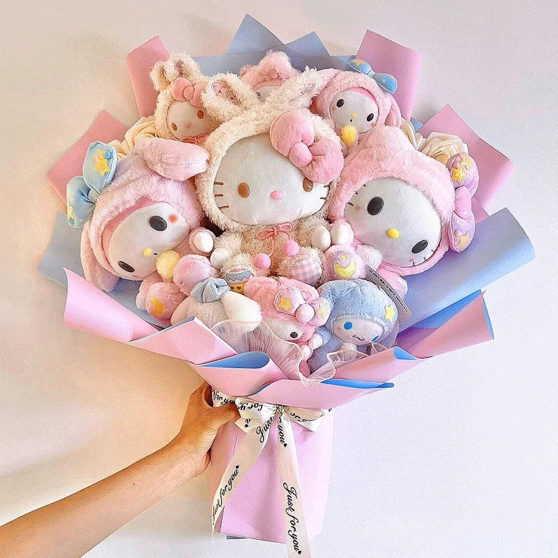 Sanrio Led Lights My Melody Plush Toy Bouquet Hello Kitty Flowers - Tophatter Daily Deals
