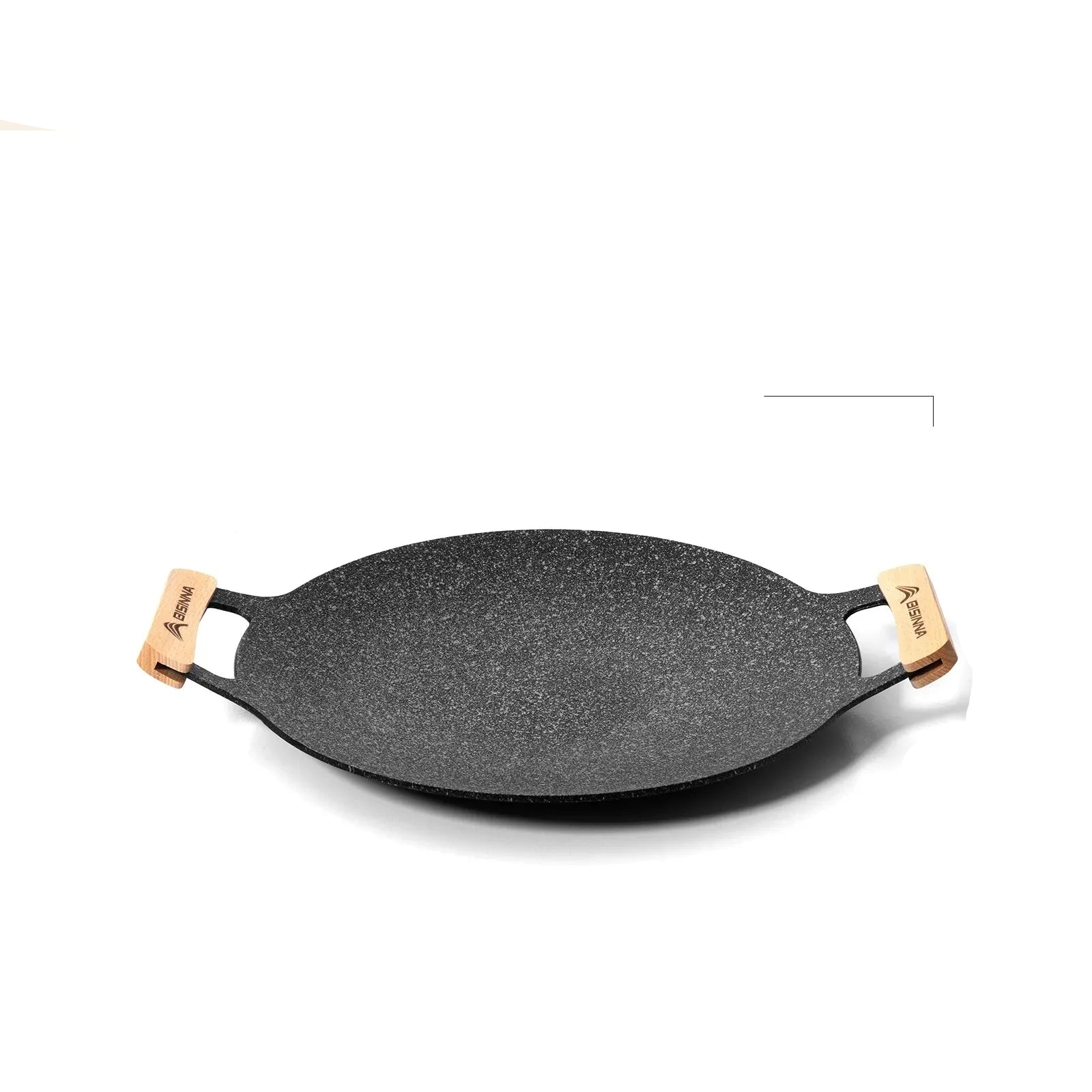 Outdoor BBQ Grill Pan Non-Stick Black Camp Cooking - Tophatter Daily Deals
