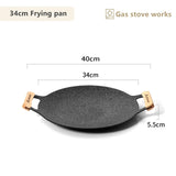 Outdoor BBQ Grill Pan Non-Stick Black Camp Cooking - Tophatter Daily Deals