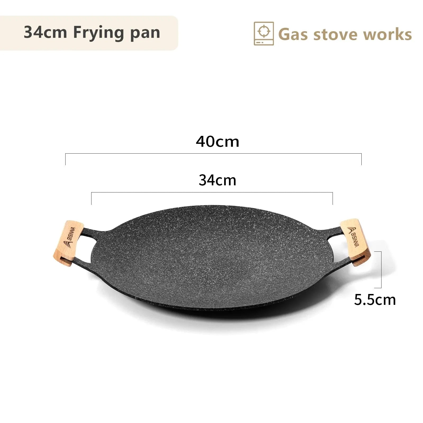 Outdoor BBQ Grill Pan Non-Stick Black Camp Cooking - Tophatter Daily Deals