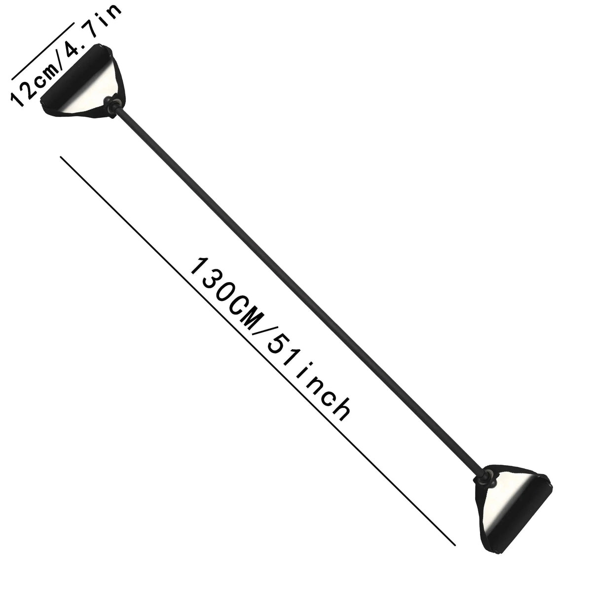Workout Resistance Bands With Handles Fitness & Exercise - Tophatter Daily Deals