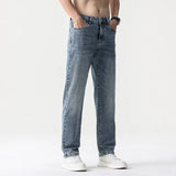 Oversized Men’s Wide Leg Jeans - Straight Lyocell, Casual - Tophatter Daily Deals
