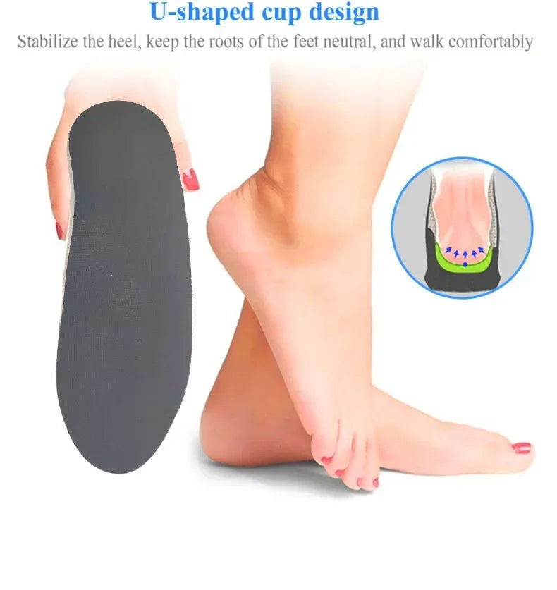 Orthopaedic Shock Absorbing Insoles With Arch Support Plantar Fascia Insole - Tophatter Daily Deals