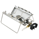 Camping Foldable Cartridge Stove Silver Camp Cooking - Tophatter Daily Deals
