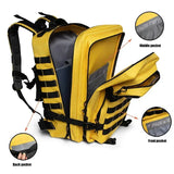 45L Tactical Fitness Backpack Molle Rucksack Yellow Backpacks - Tophatter Daily Deals