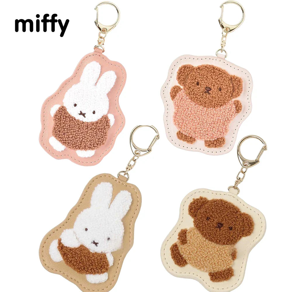 Miffy Fluffy Bunny Keychain Animals - Tophatter Daily Deals
