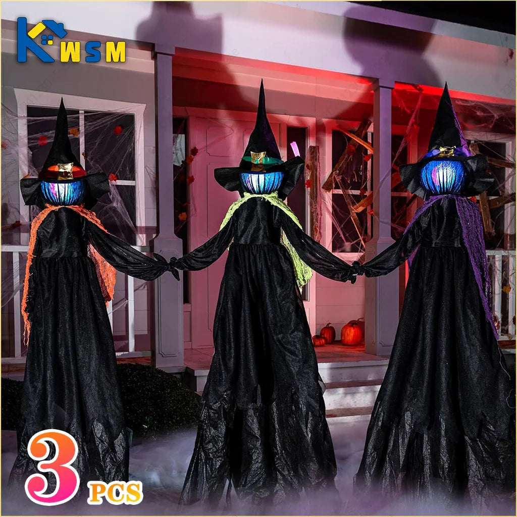 Halloween Witches Light Up Trio Decoration Fall 2025 - Tophatter Daily Deals